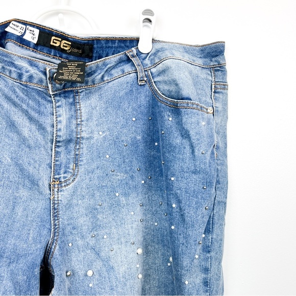 Beaded GG Jeans Fringe Cuff Jeans - Picture 9 of 15